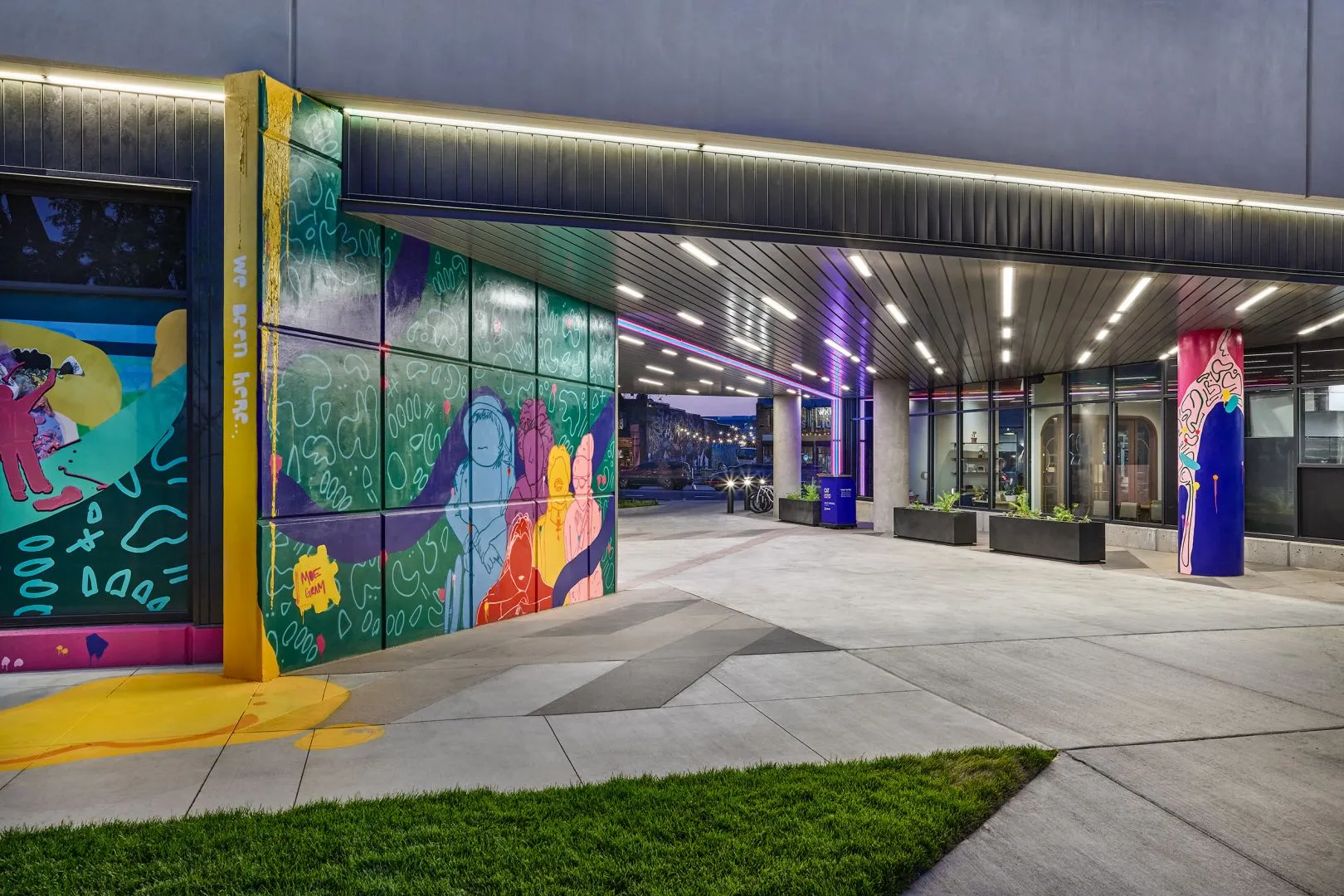 Street art in the RiNo neighborhood near Catbird Hotel